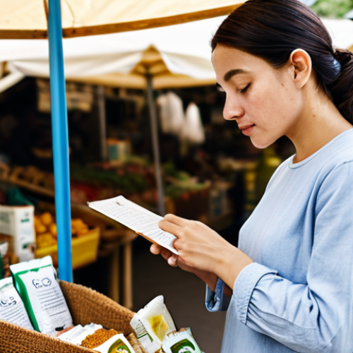 Home 7 **
"A woman in her late 20s is carefully reading the ingredient list of a beauty product at a local market. She is wearing modest, comfortable clothing. The market stall has a variety of sustainable beauty products with eco-friendly packaging. Focus on her inquisitive expression and the natural light. 'Safe for work,' 'appropriate content,' 'fully clothed,' 'professional,' 'modest,' 'family-friendly,' 'perfect anatomy,' 'correct proportions,' 'natural pose,' 'well-formed hands,' 'proper finger count,' 'natural body proportions.'"
**
